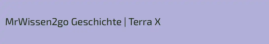 MrWissen2go Geschichte | Terra X